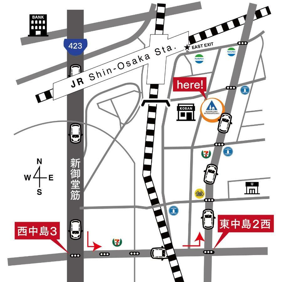 Shin-Osaka Youth Hostel Eksteriør billede